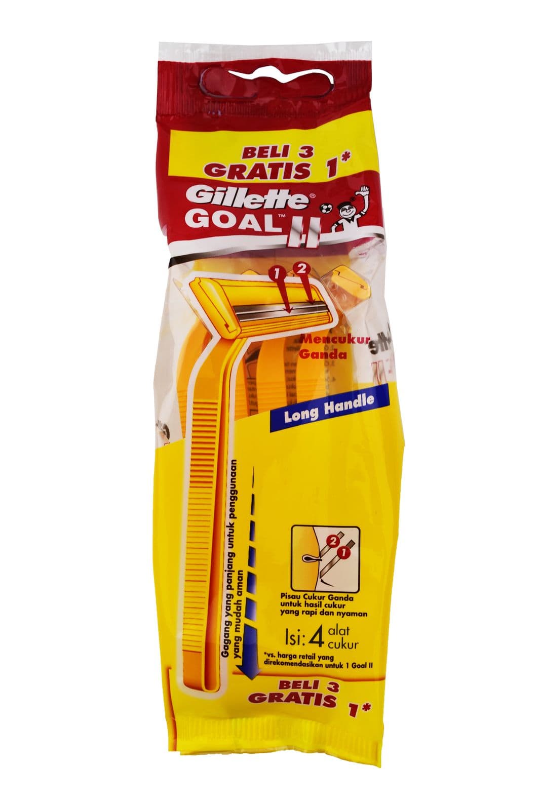 Gillette Goal II Isi 3 Pcs + 1 Pcs – 1