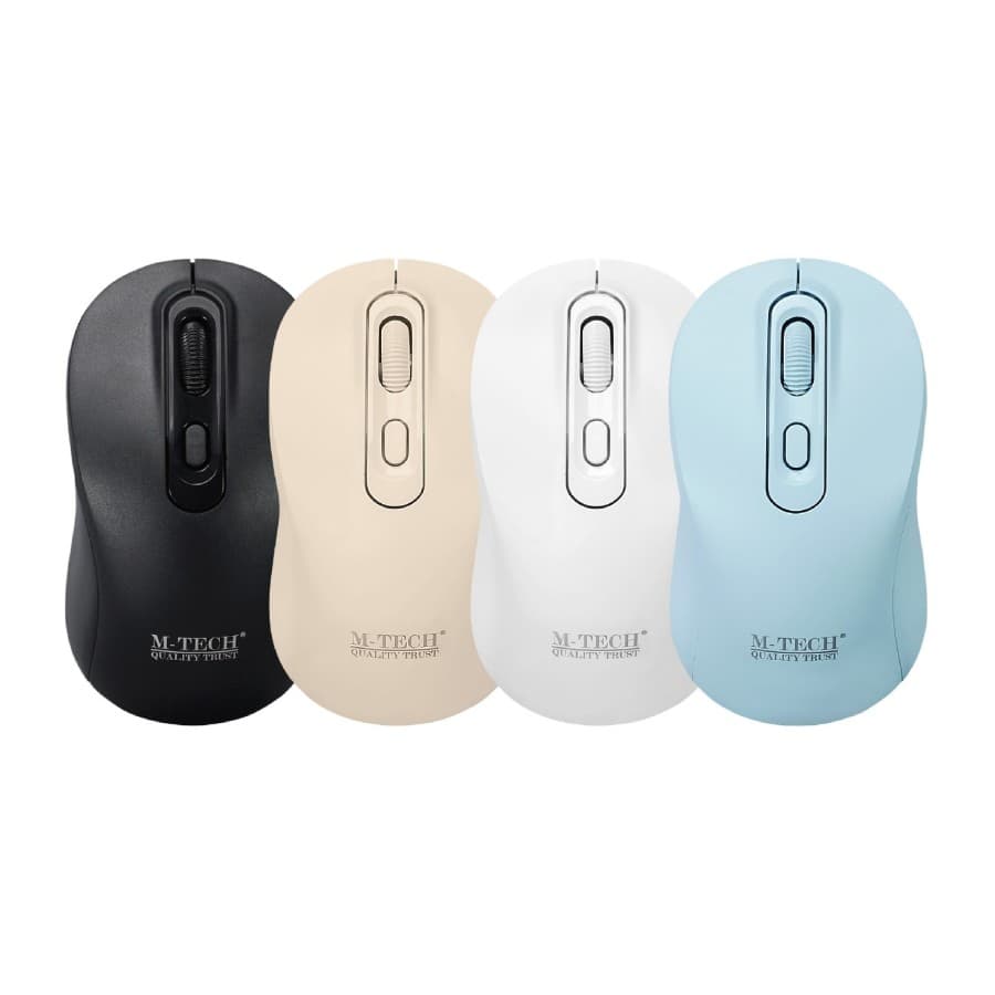 M-Tech Mouse Wireless W70 Biru – 1