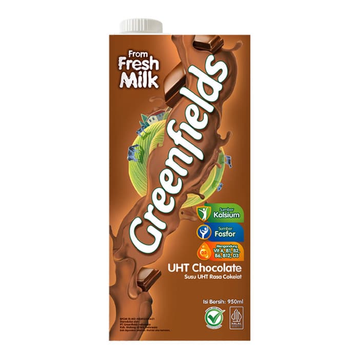 Greenfields Susu Uht Cokelat 950 ml – 1