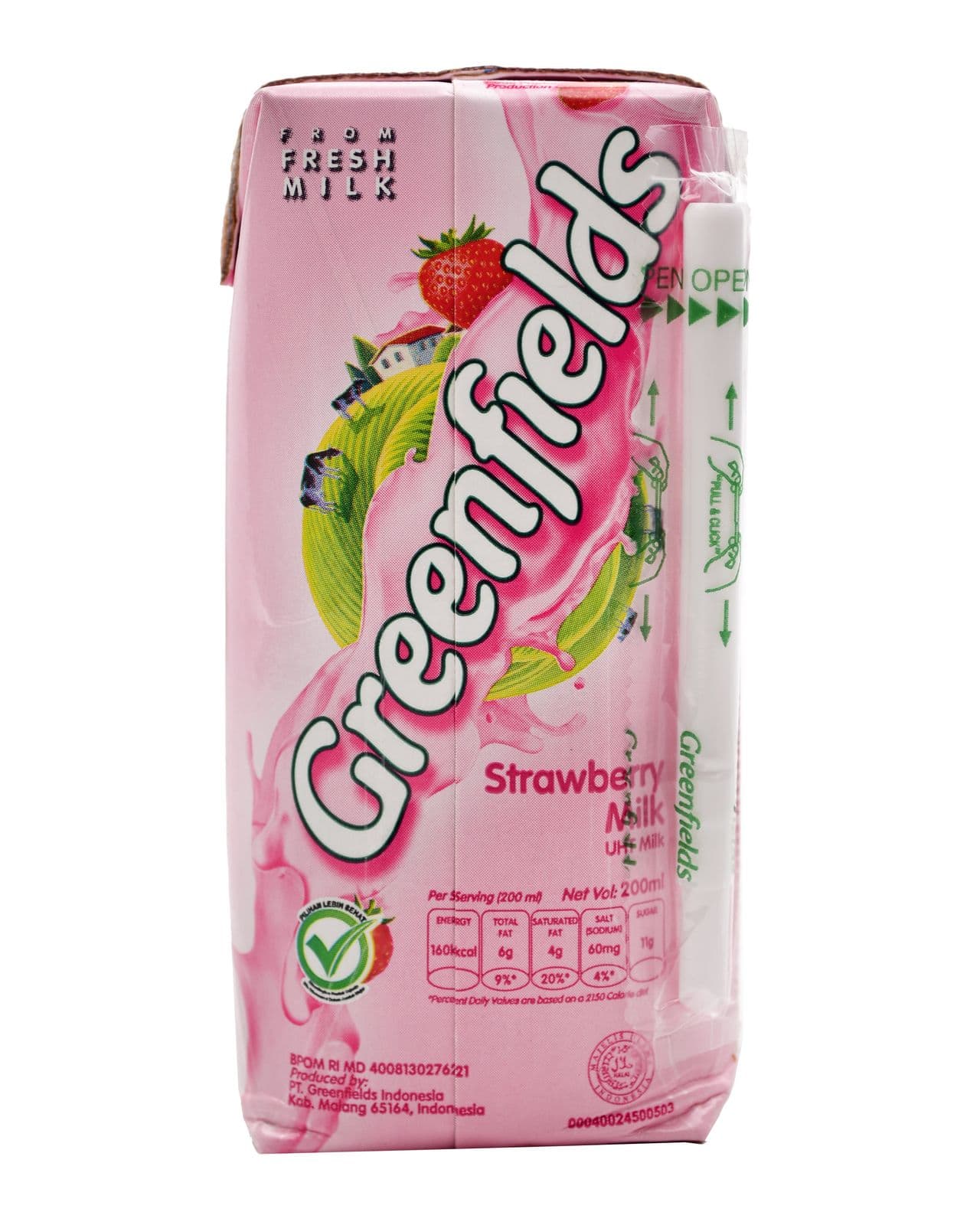 Greenfields Susu UHT Strawberry 200 ml – 1