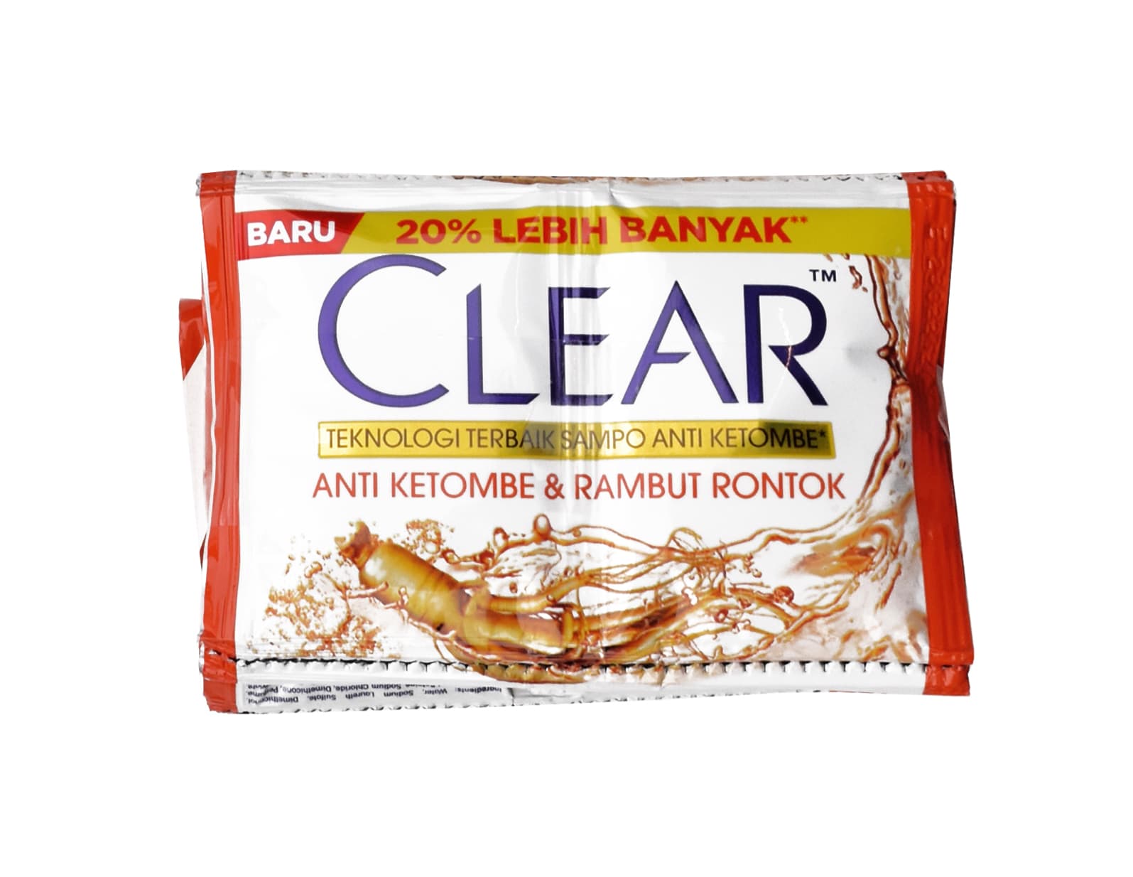 Clear Sampo Anti Ketombe & Rambut Rontok Sachet 11 ml x 6  Pcs – 1