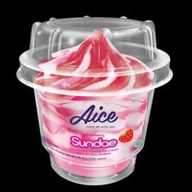 Aice Es Krim Sundae Strawberry Cup 100 ml – 1