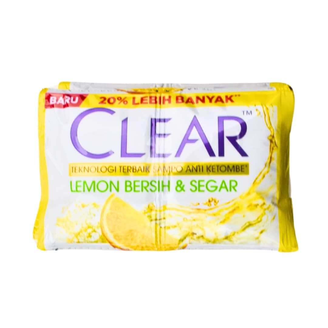 Clear Sampo Lemon Bersih & Segar Sachet 11 ml x 6 Pcs – 1
