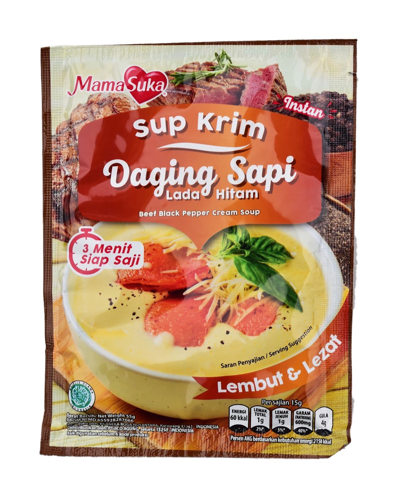 Mama Suka Sup Krim Daging Sapi Lada Hitam 55 gr – 1