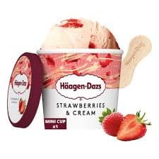 Haagen Dazs Es Krim Mini Strawberry Cream 75 ml – 1