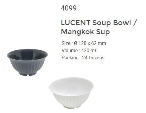 Lucent Mangkok Sup 420 ml 4099 – 1