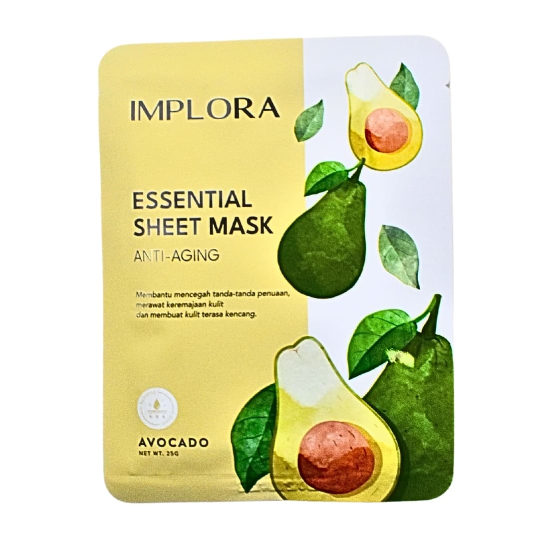Implora Essence Sheet Mask Anti Aging Avocado 25 gr – 1