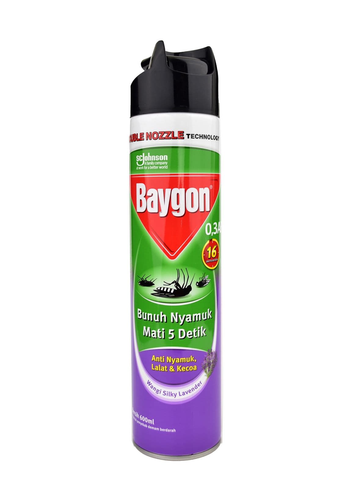 Baygon Aerosol Silky Lavender 600 ml – 1