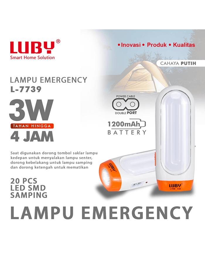 Luby Lampu Darurat L-7739 – 1