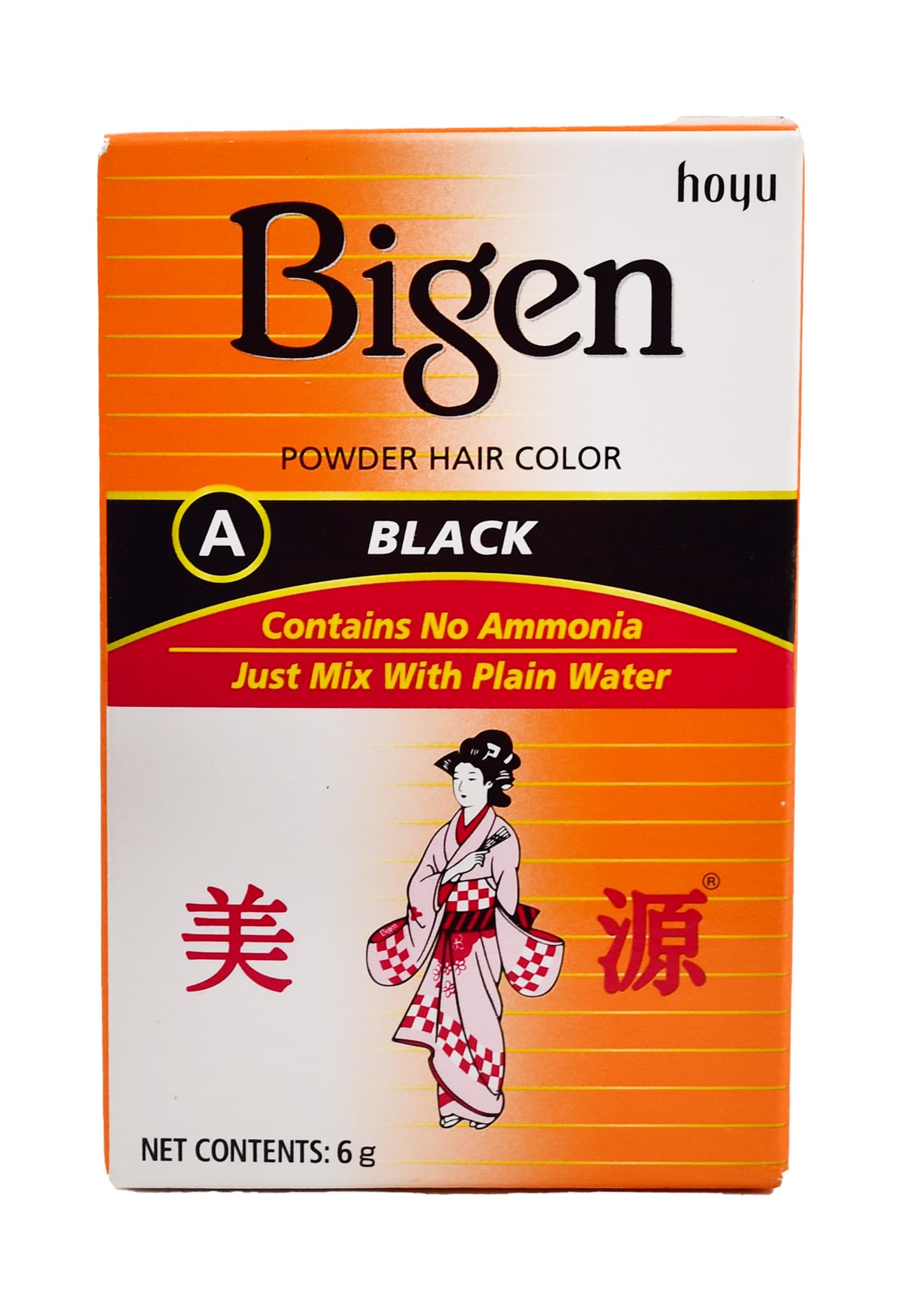 Bigen Powder Hair Color A Balck 6 gr – 1
