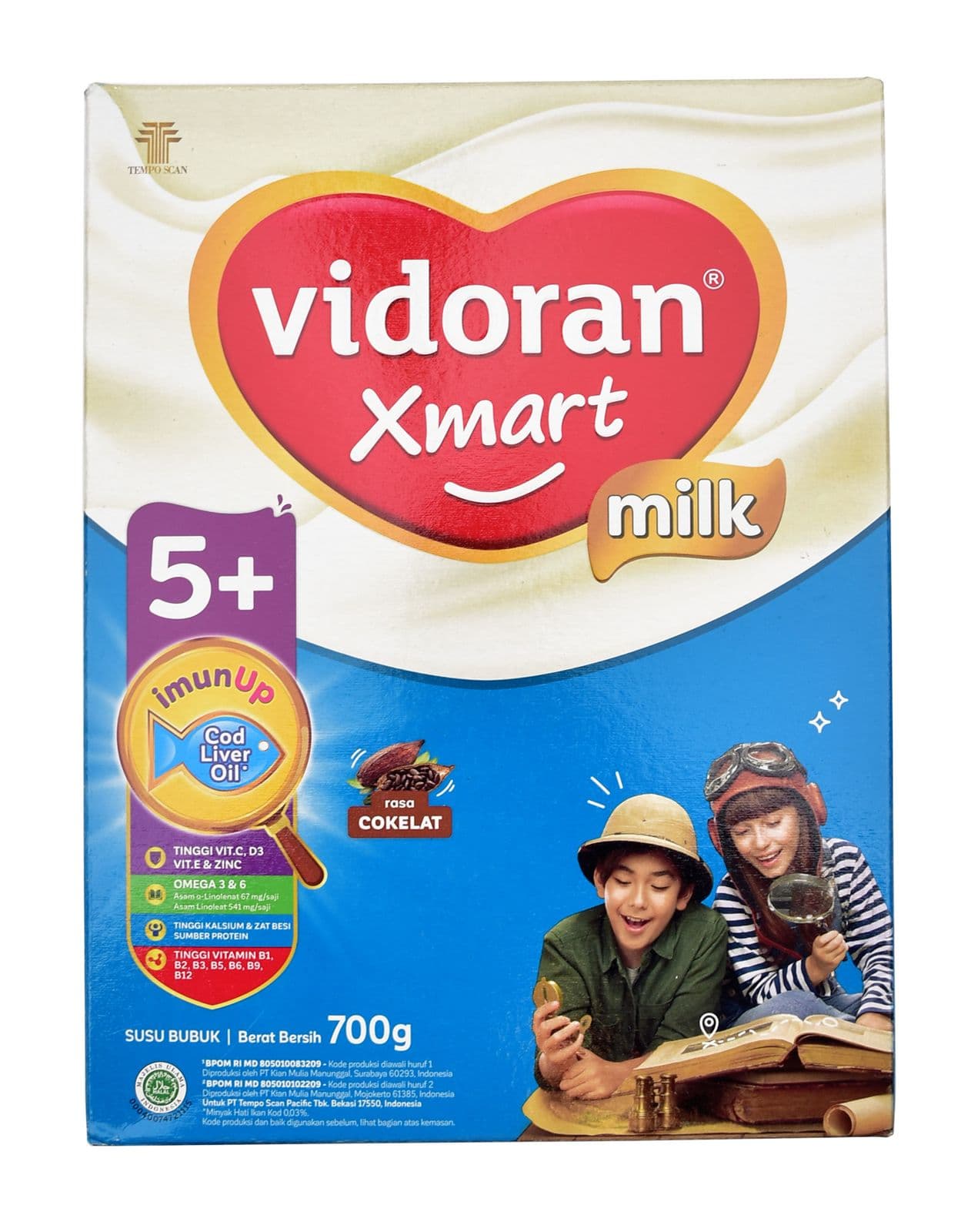 Vidoran Xmart Milk Cokelat Nutriplex 5+  700 gr – 1
