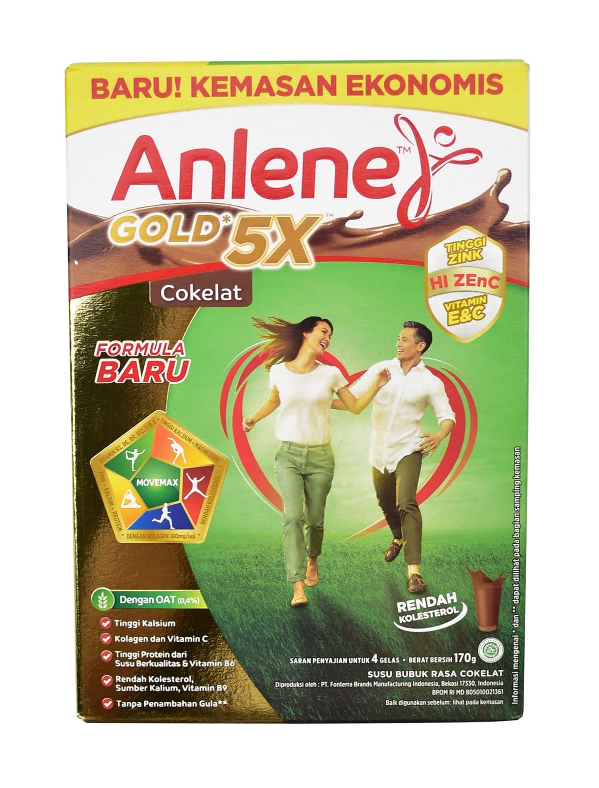 Anlene Gold Cokelat 170 gr – 1