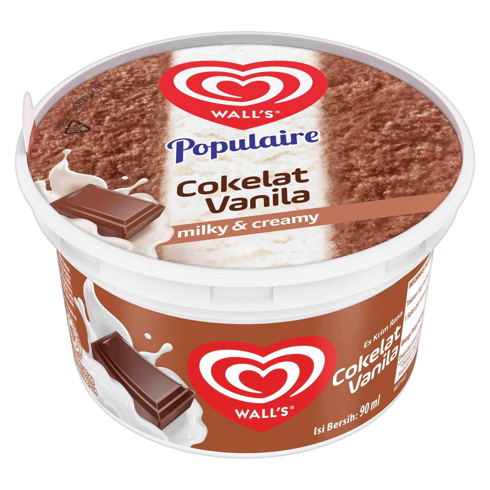 Walls Populaire Es Krim Cup Coklat 90 ml – 1