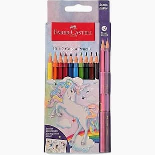 Faber Castell Pensil Warna Unticorn 10+2 Pensil Warna Pastel – 1
