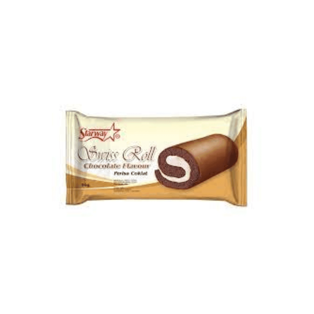 Starway Swiss Roll Cokelat 16 gr – 1