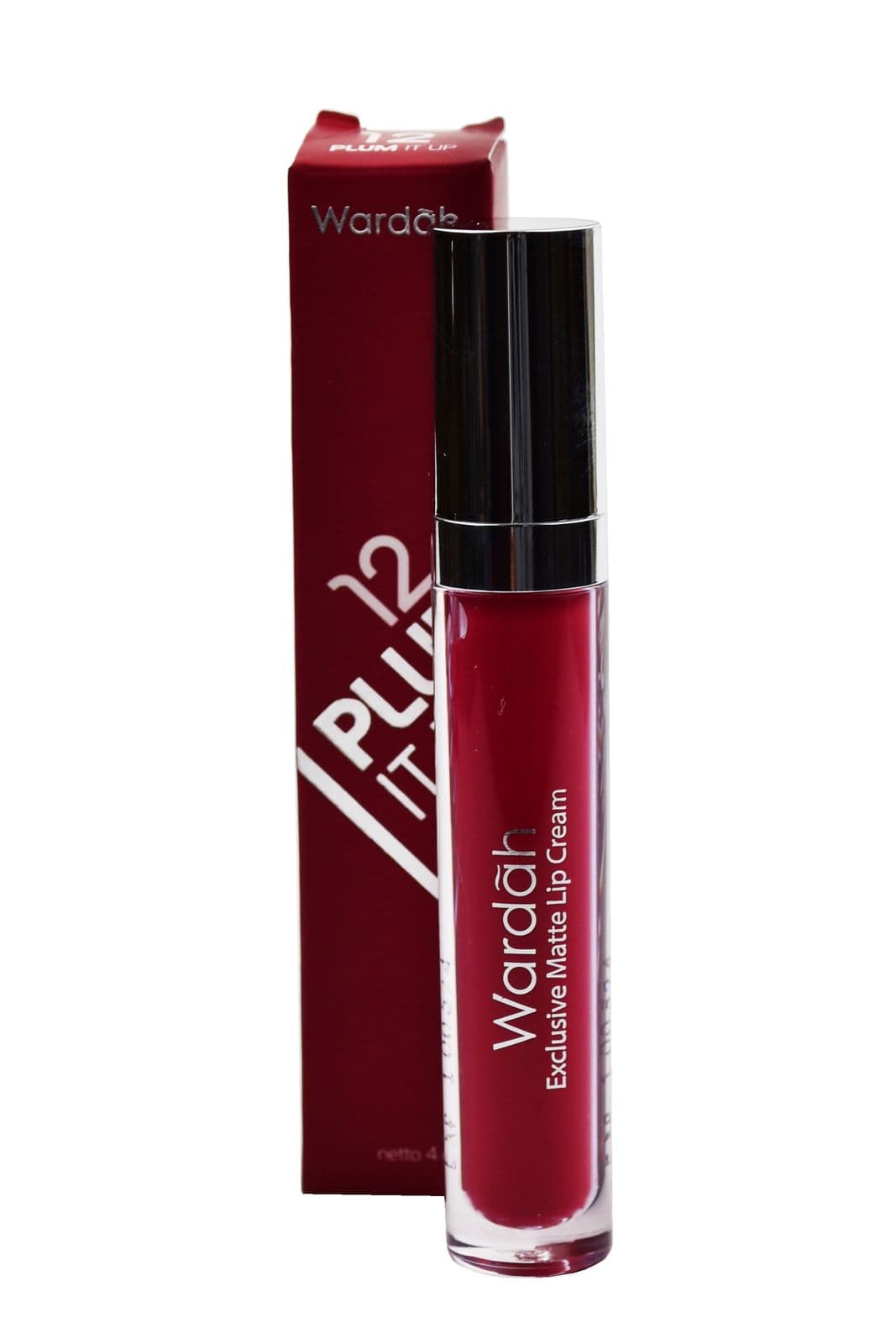 Wardah Eksklusif Matte Lip Cream 12 Plum It Up  4 gr – 1