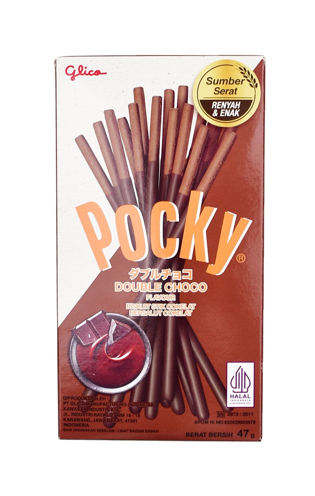 Pocky Stik Double Coklat 47 gr – 1