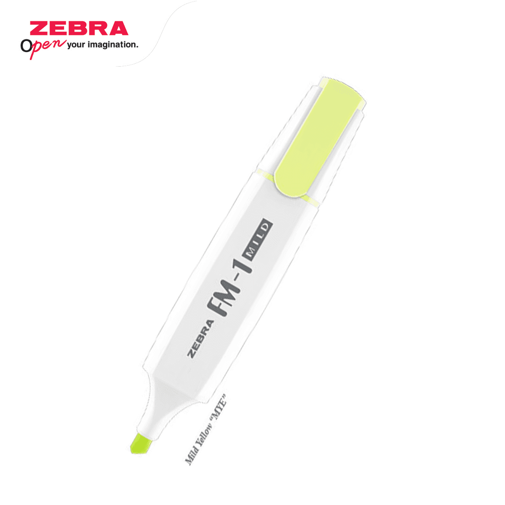 Zebra Alat Tulis Penanda FM-1 Warna Kuning – 1