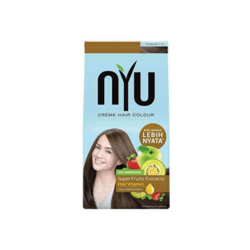 Nyu Creme Hair Color 11.02 Caramel  30 ml + 30 ml +1 ml – 1