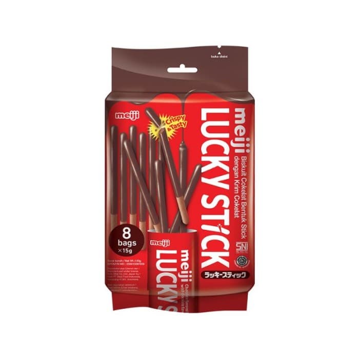 Meiji Lucky Stick Family Pack Cokelat 120 gr – 1