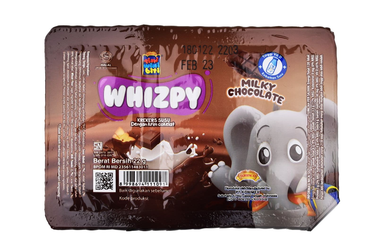 Tini Wini Biti Whizpy Juice Cokelat 22 gr – 2