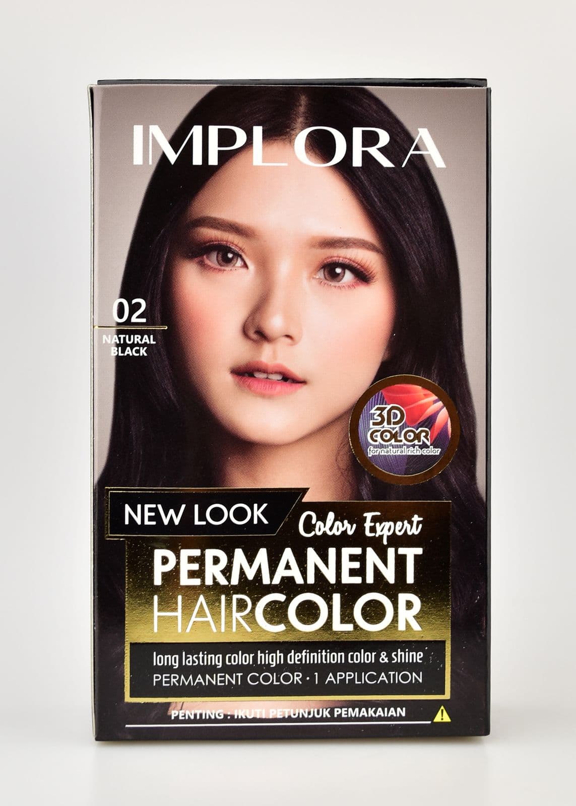 Implora Hair Color 02 Natural Black – 1