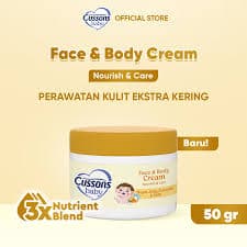 Cussons Baby Krim Wajah & Badan Nourish & Care 50 gr – 1