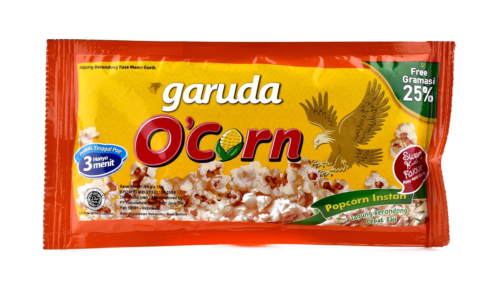 Ocorn Popcorn Instan Sweet Kettle 80 gr – 1