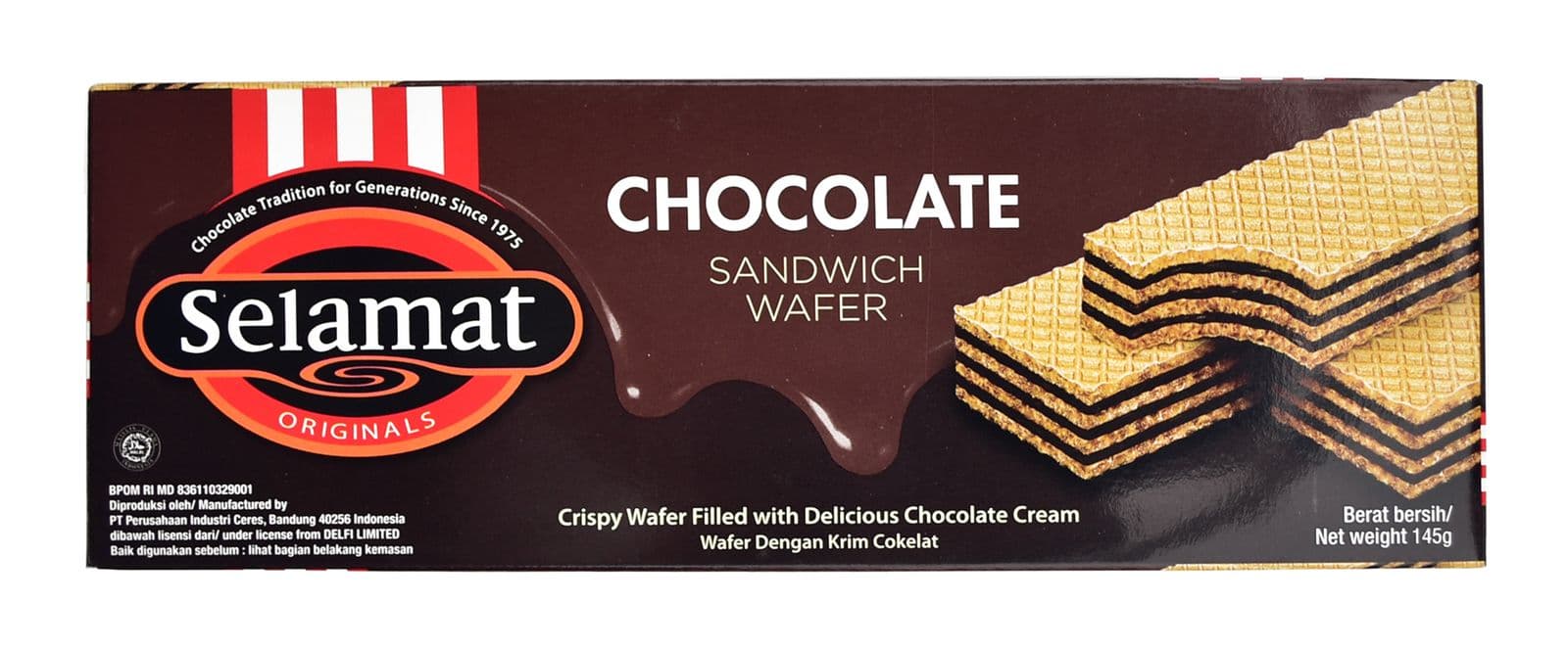 Selamat Wafer Cokelat 128 gr – 1