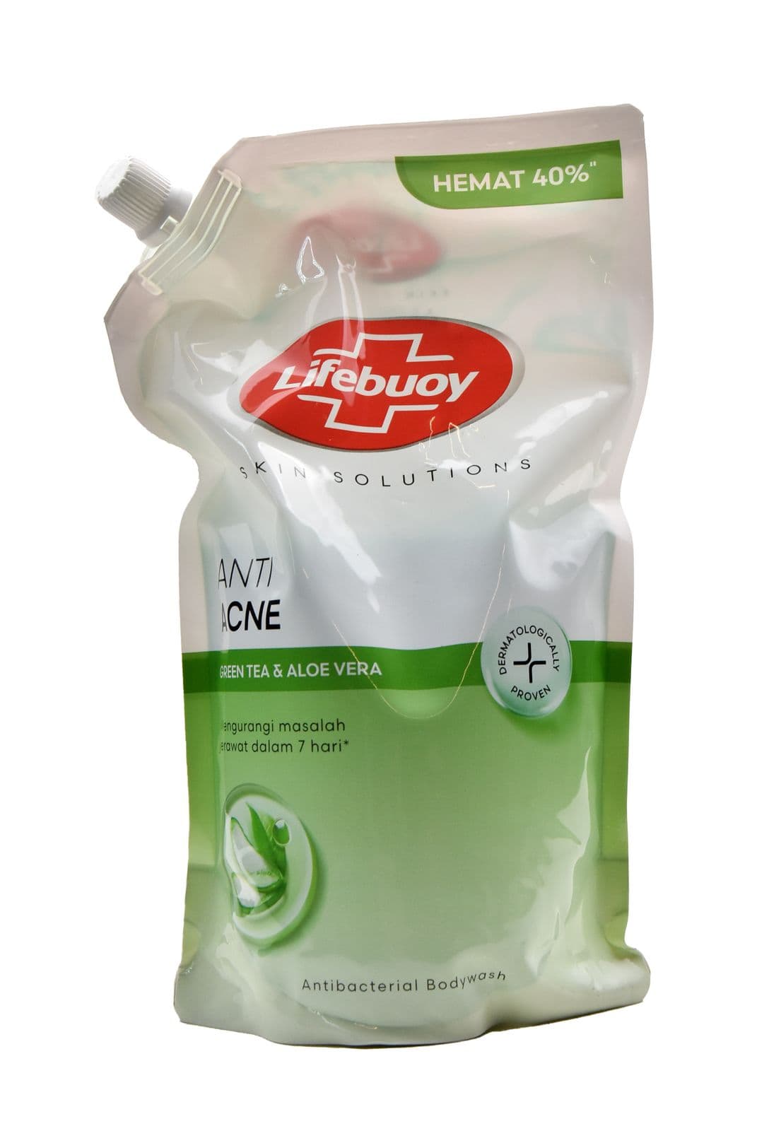 Lifebuoy Sabun Mandi Cair Acne Green Tea Pouch 800 ml – 1