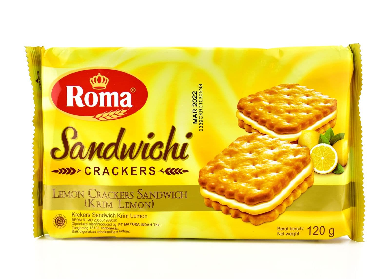 Roma Sandwich Lemon 120 gr – 1