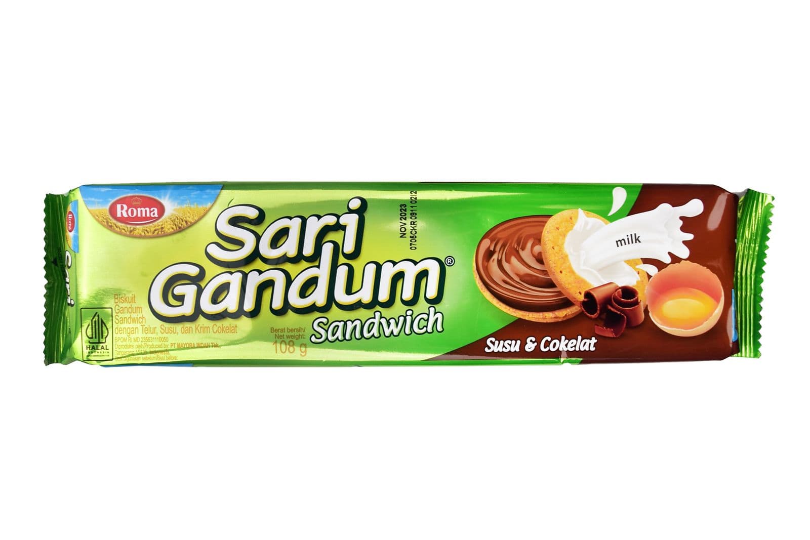 Roma Sari Gandum Cokelat Telur 108 gr – 1