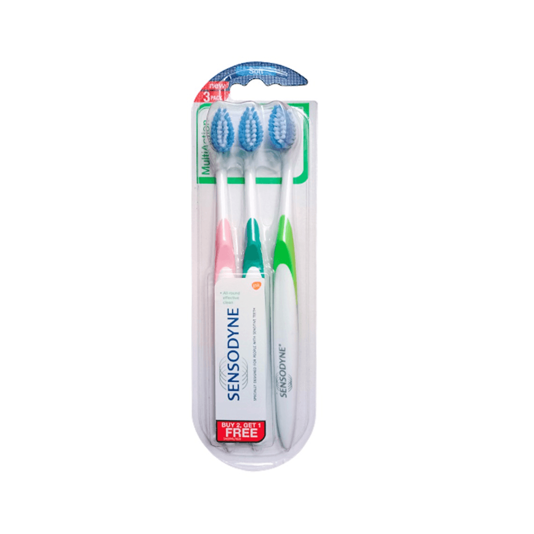 Sensodyne Sikat Gigi Multi Action Soft isi 3 – 1
