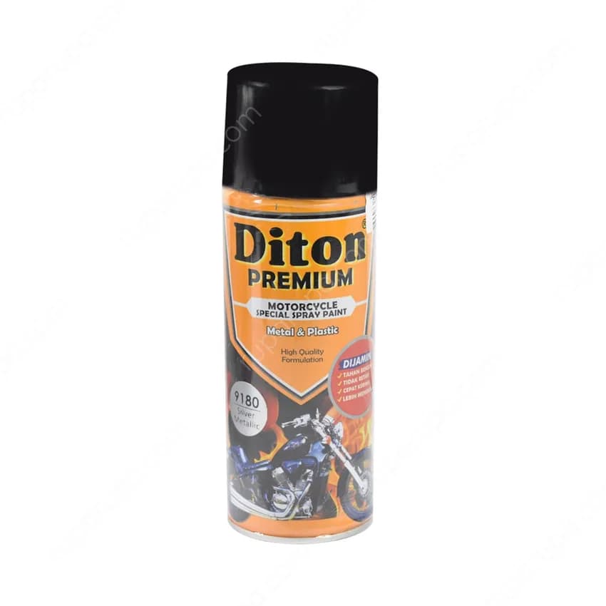 Diton Premium Motorcyle Spray Paint 9180 Silver Metallic 400 ml – 1