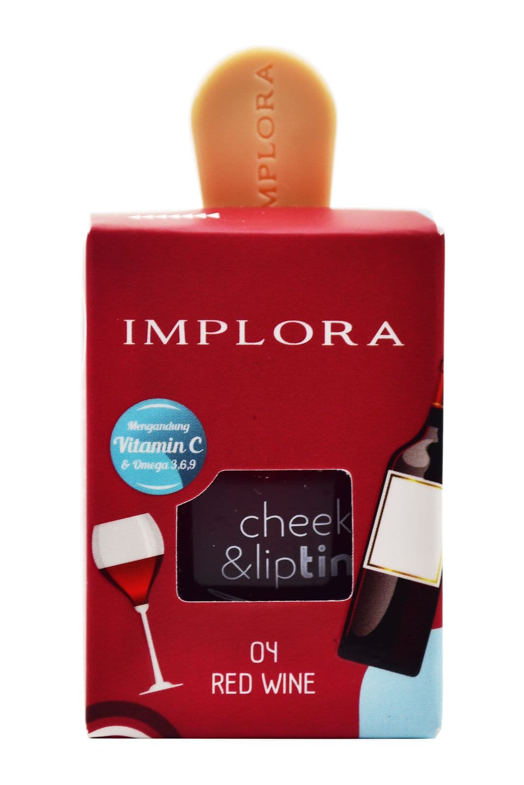 Implora Cheek Liptint 04 Red Wine – 1