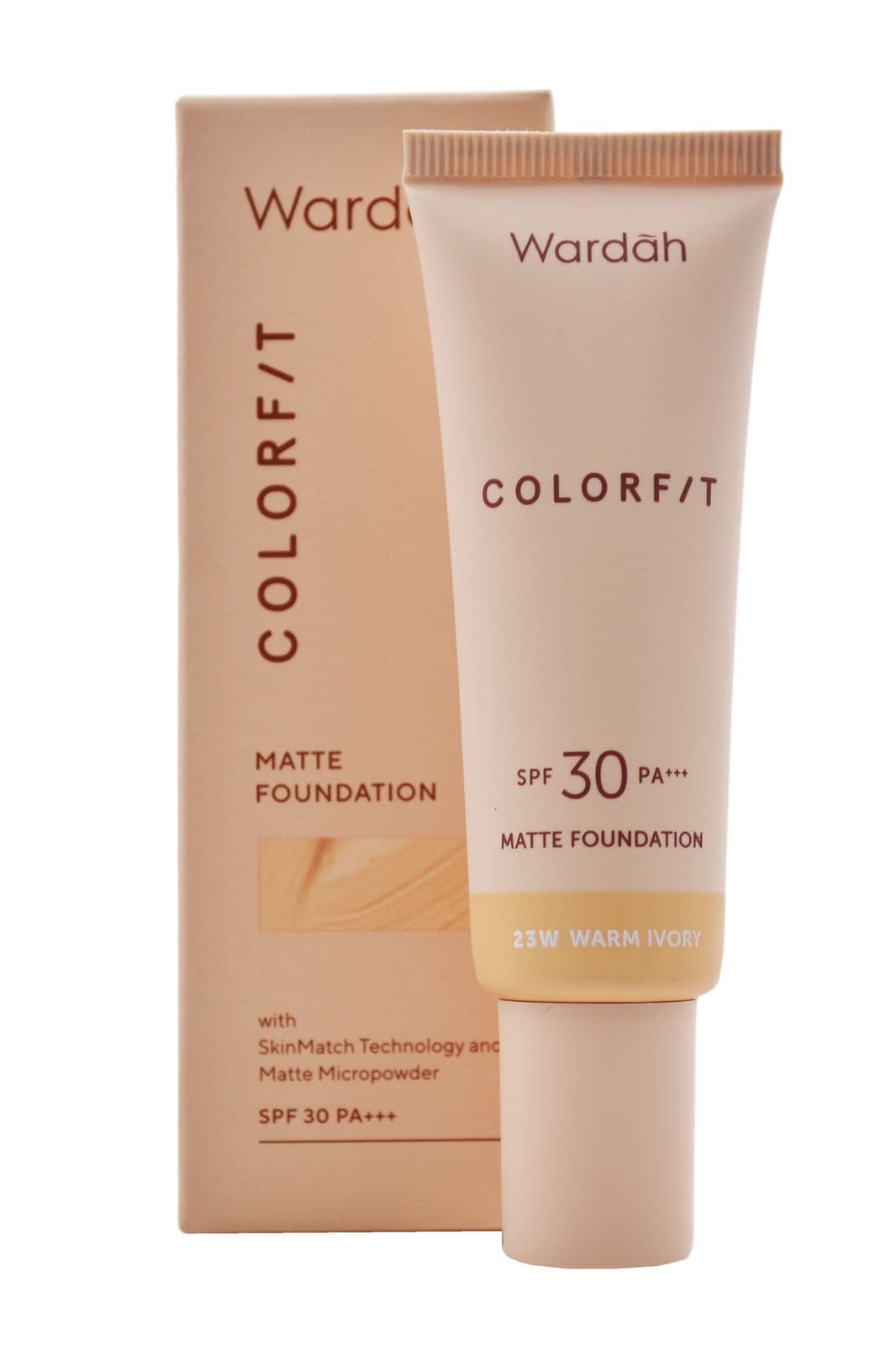 Wardah Colorfit Velvet Matte Foundation 23W Warm  Ivory – 1