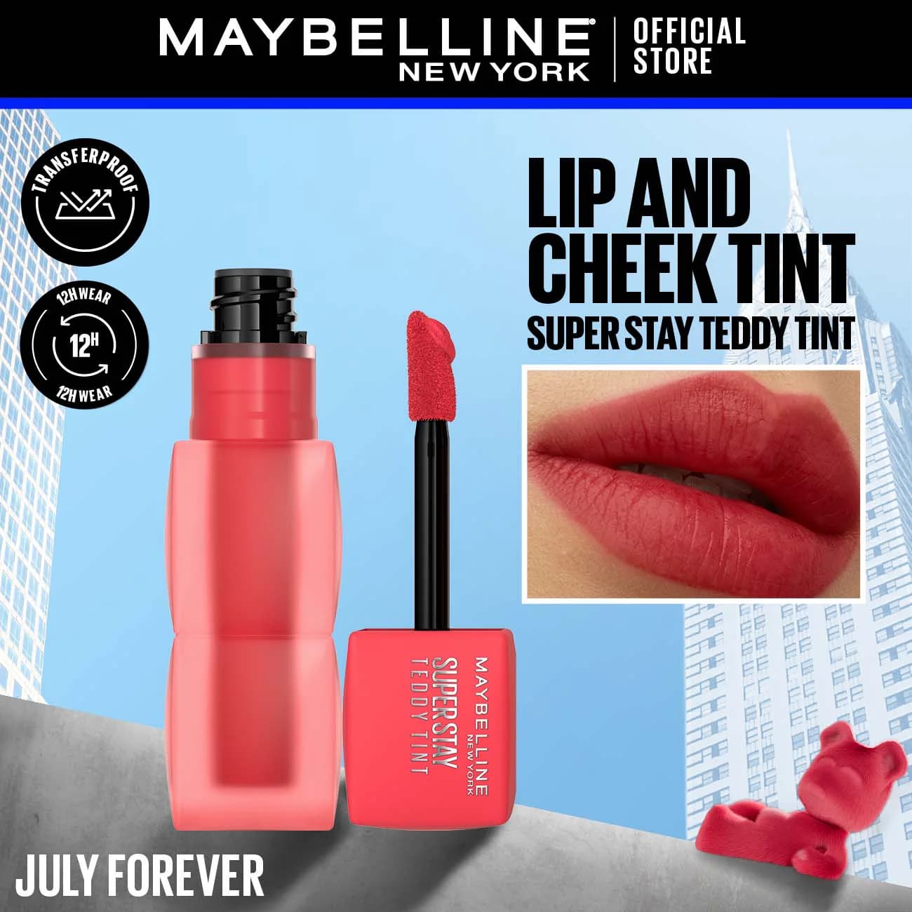 Maybelline Superstay Lip Tint 35 July Forever 5 ml – 1