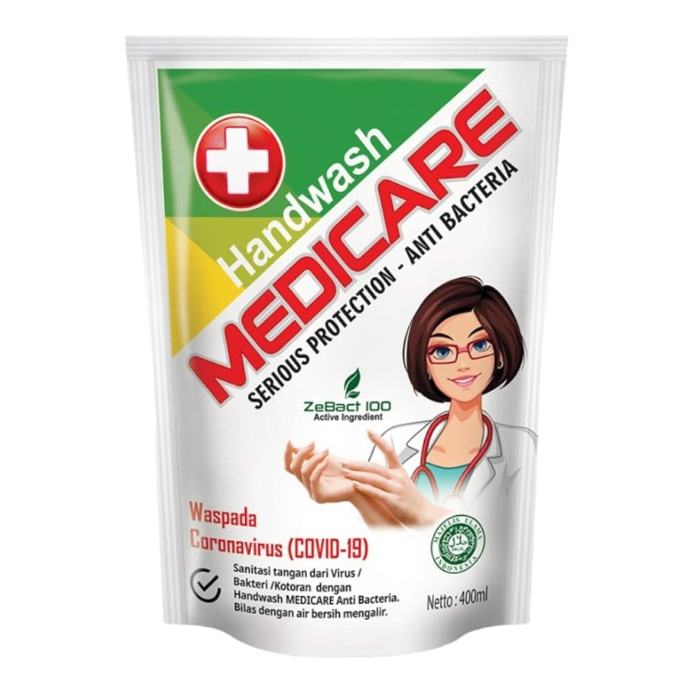 Medicare Sabun Cuci Tangan Kuning Pouch 400 ml – 1