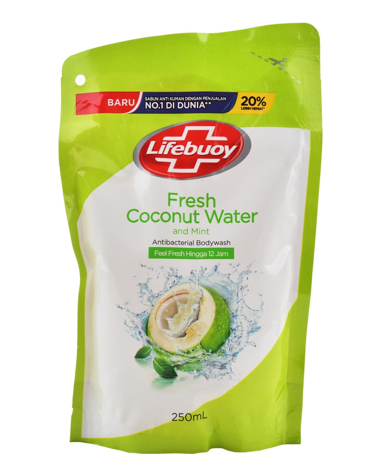 Lifebuoy Sabun Cair Fresh Coconut Water Mint Refill 250 ml – 1