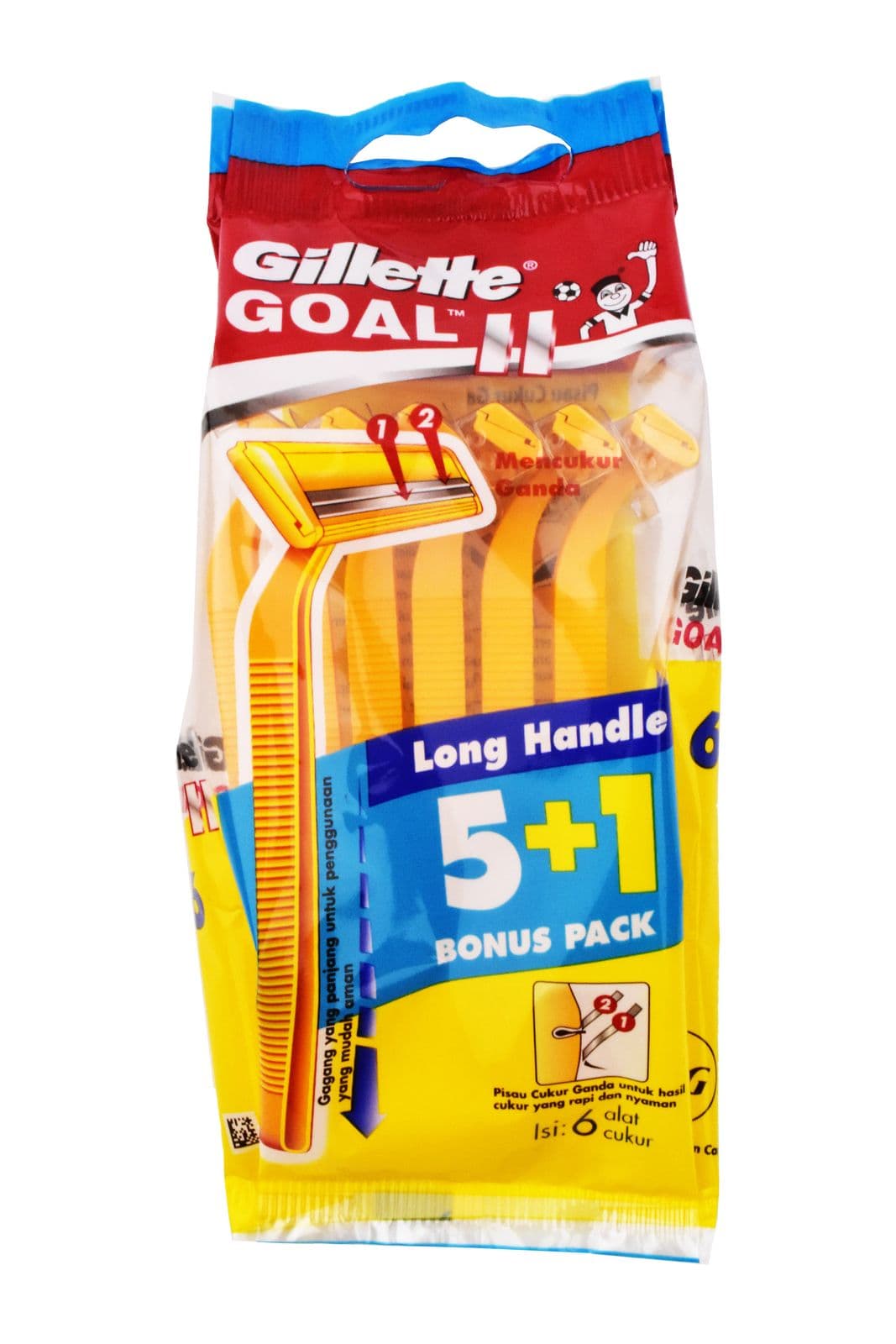 Gillette Goal II long Handle Isi 5 + 1 Pcs – 1