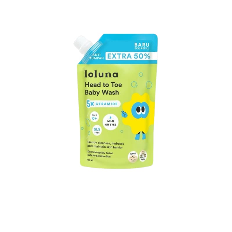 Loluna Sabun Mandi Bayi Head to Toe 450 ml – 1