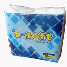 T-Soft Tissue Gulung Coreless 10 roll – 1