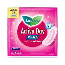 Laurier Active Day X-Tra Non Wing 22 cm 8 pcs – 1