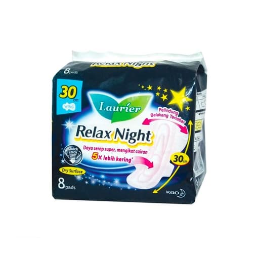 Laurier Relax Night Bersayap 30 cm 8 pcs – 1