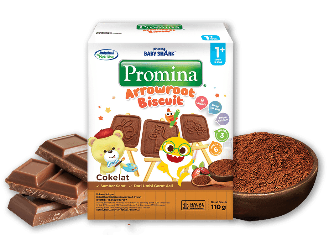 Promina Biskuit Arrowroot Coklat 110 gr – 1