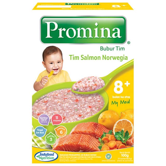 Promina Bubur Tim Salmon Norwegia 100 gr – 1