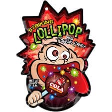 Striking Lolipop dengan Permen Meletup Rasa Cola 13,8 gr – 1