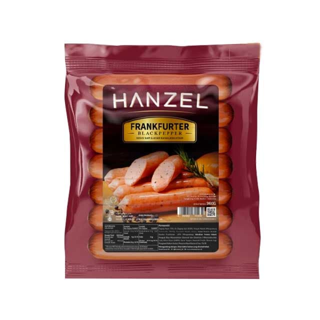 Hanzel Sosis Frankfurter Lada Hitam 360 gr – 1