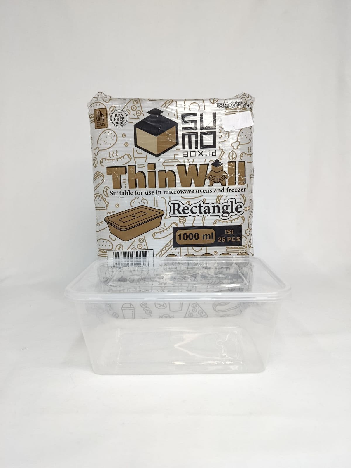 Sumo Thinwall Persegi Panjang 1000 ml Isi 25 pcs – 1