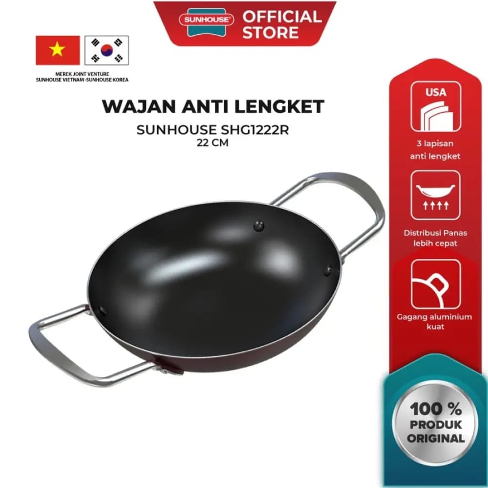 Sunhouse Wajan Pan Shg1222R – 1